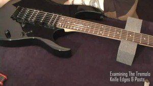 Online Guitar Lessons - Checking The Tremolo Knife Edges a...